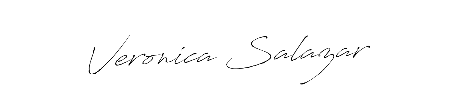 Make a beautiful signature design for name Veronica Salazar. With this signature (Antro_Vectra) style, you can create a handwritten signature for free. Veronica Salazar signature style 6 images and pictures png