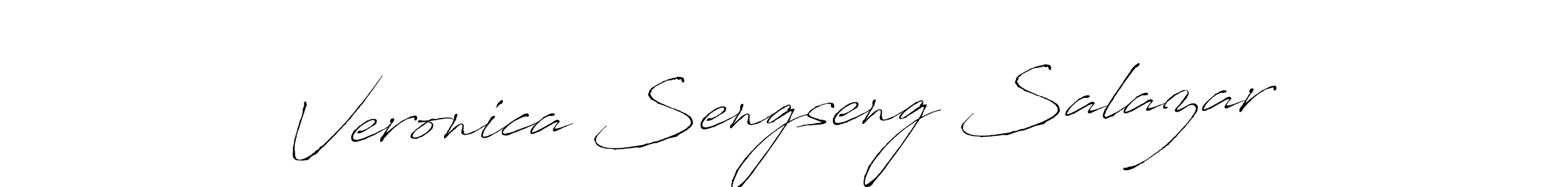 Design your own signature with our free online signature maker. With this signature software, you can create a handwritten (Antro_Vectra) signature for name Veronica Sengseng Salazar. Veronica Sengseng Salazar signature style 6 images and pictures png