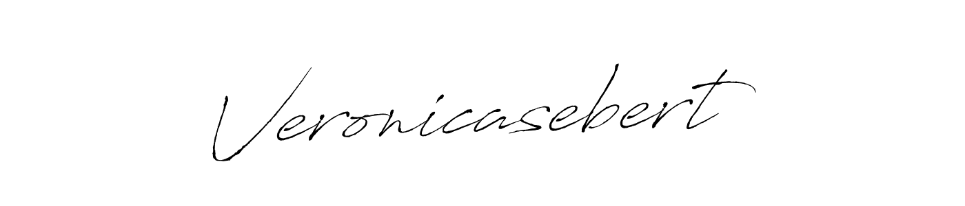 How to make Veronicasebert name signature. Use Antro_Vectra style for creating short signs online. This is the latest handwritten sign. Veronicasebert signature style 6 images and pictures png