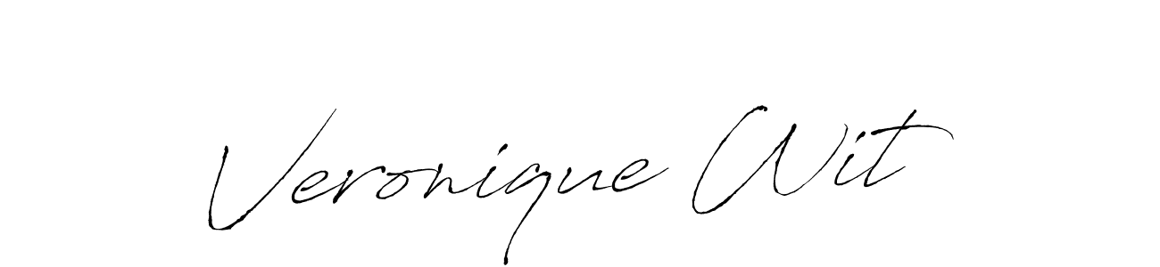 Design your own signature with our free online signature maker. With this signature software, you can create a handwritten (Antro_Vectra) signature for name Veronique Wit. Veronique Wit signature style 6 images and pictures png