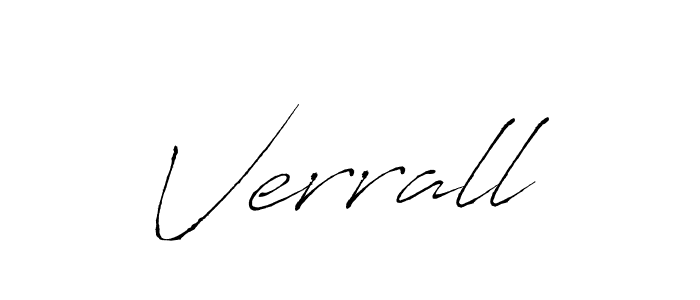 Make a beautiful signature design for name Verrall. With this signature (Antro_Vectra) style, you can create a handwritten signature for free. Verrall signature style 6 images and pictures png