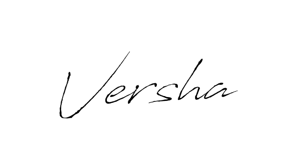 You should practise on your own different ways (Antro_Vectra) to write your name (Versha) in signature. don't let someone else do it for you. Versha signature style 6 images and pictures png