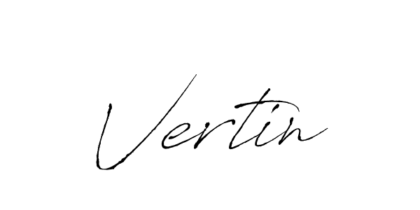 Vertin stylish signature style. Best Handwritten Sign (Antro_Vectra) for my name. Handwritten Signature Collection Ideas for my name Vertin. Vertin signature style 6 images and pictures png