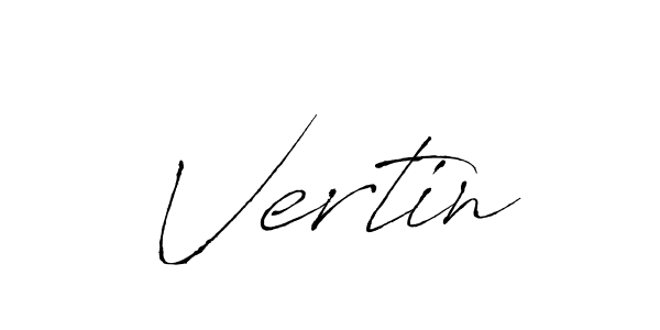 Vertin stylish signature style. Best Handwritten Sign (Antro_Vectra) for my name. Handwritten Signature Collection Ideas for my name Vertin. Vertin signature style 6 images and pictures png