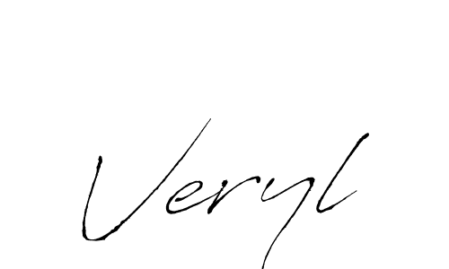 Create a beautiful signature design for name Veryl. With this signature (Antro_Vectra) fonts, you can make a handwritten signature for free. Veryl signature style 6 images and pictures png