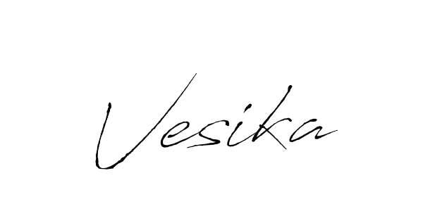 Create a beautiful signature design for name Vesika. With this signature (Antro_Vectra) fonts, you can make a handwritten signature for free. Vesika signature style 6 images and pictures png