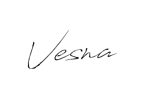 How to make Vesna signature? Antro_Vectra is a professional autograph style. Create handwritten signature for Vesna name. Vesna signature style 6 images and pictures png