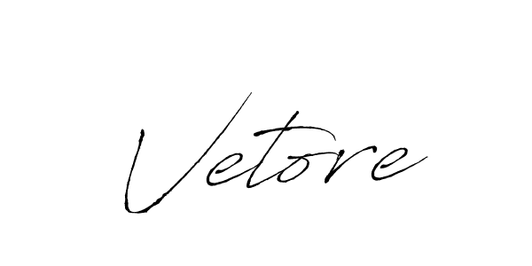 Make a beautiful signature design for name Vetore. With this signature (Antro_Vectra) style, you can create a handwritten signature for free. Vetore signature style 6 images and pictures png
