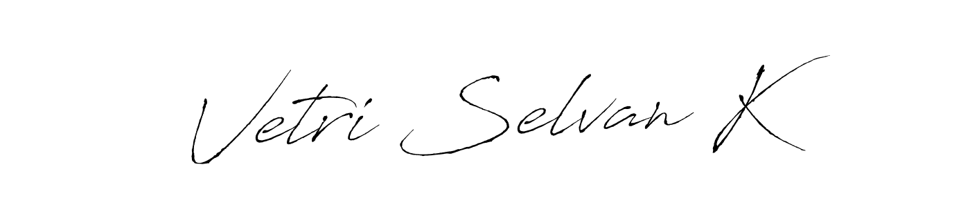 You can use this online signature creator to create a handwritten signature for the name Vetri Selvan K. This is the best online autograph maker. Vetri Selvan K signature style 6 images and pictures png