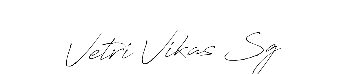 Vetri Vikas Sg stylish signature style. Best Handwritten Sign (Antro_Vectra) for my name. Handwritten Signature Collection Ideas for my name Vetri Vikas Sg. Vetri Vikas Sg signature style 6 images and pictures png