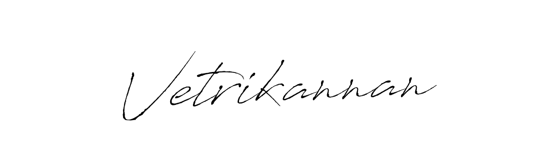 Make a beautiful signature design for name Vetrikannan. With this signature (Antro_Vectra) style, you can create a handwritten signature for free. Vetrikannan signature style 6 images and pictures png