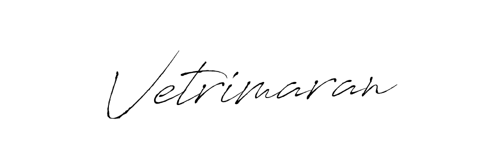 Create a beautiful signature design for name Vetrimaran. With this signature (Antro_Vectra) fonts, you can make a handwritten signature for free. Vetrimaran signature style 6 images and pictures png