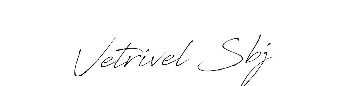 Also You can easily find your signature by using the search form. We will create Vetrivel Sbj name handwritten signature images for you free of cost using Antro_Vectra sign style. Vetrivel Sbj signature style 6 images and pictures png