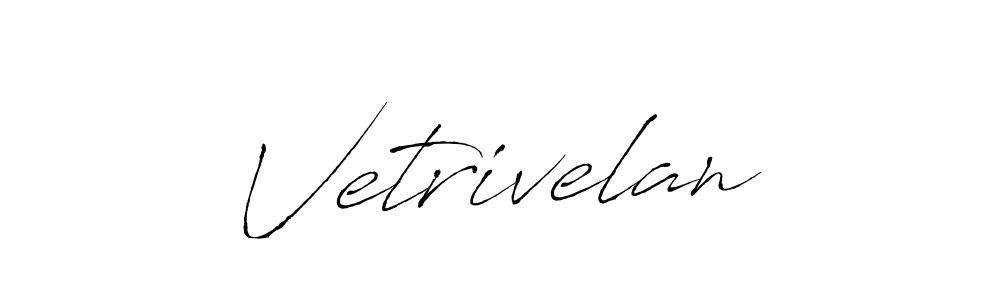 How to make Vetrivelan signature? Antro_Vectra is a professional autograph style. Create handwritten signature for Vetrivelan name. Vetrivelan signature style 6 images and pictures png