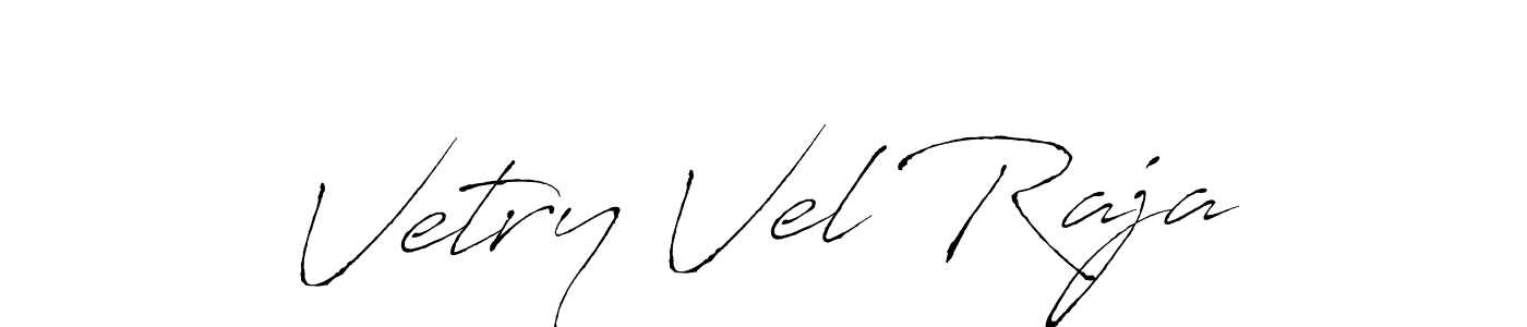 You should practise on your own different ways (Antro_Vectra) to write your name (Vetry Vel Raja) in signature. don't let someone else do it for you. Vetry Vel Raja signature style 6 images and pictures png
