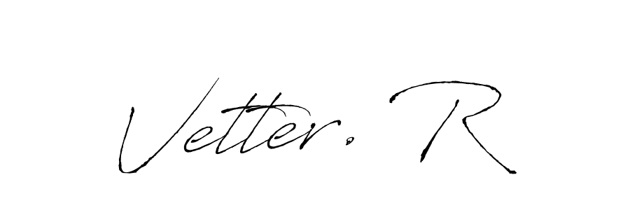 Antro_Vectra is a professional signature style that is perfect for those who want to add a touch of class to their signature. It is also a great choice for those who want to make their signature more unique. Get Vetter. R name to fancy signature for free. Vetter. R signature style 6 images and pictures png