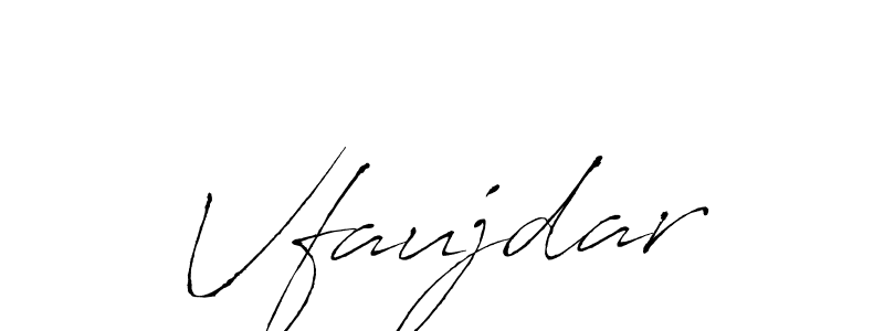 How to make Vfaujdar name signature. Use Antro_Vectra style for creating short signs online. This is the latest handwritten sign. Vfaujdar signature style 6 images and pictures png
