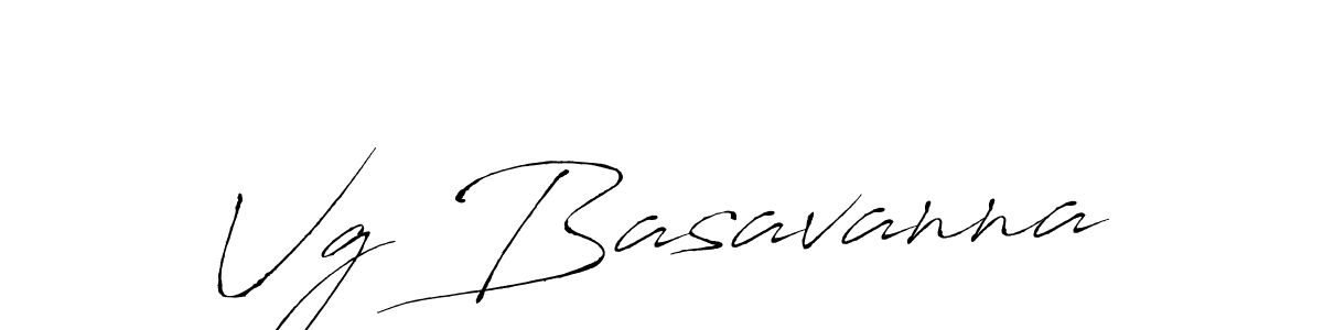 How to make Vg Basavanna name signature. Use Antro_Vectra style for creating short signs online. This is the latest handwritten sign. Vg Basavanna signature style 6 images and pictures png