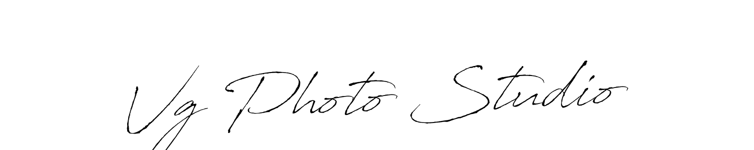 Create a beautiful signature design for name Vg Photo Studio. With this signature (Antro_Vectra) fonts, you can make a handwritten signature for free. Vg Photo Studio signature style 6 images and pictures png