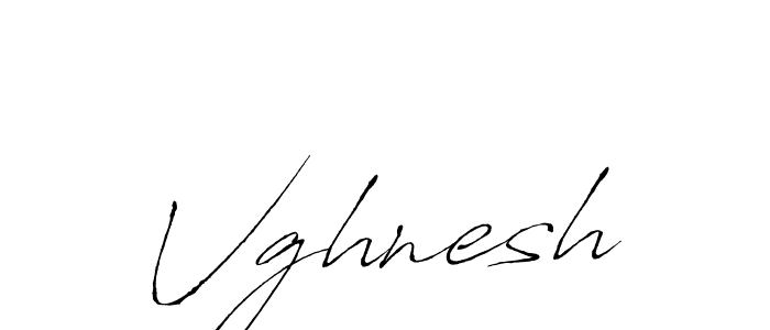 How to make Vghnesh signature? Antro_Vectra is a professional autograph style. Create handwritten signature for Vghnesh name. Vghnesh signature style 6 images and pictures png