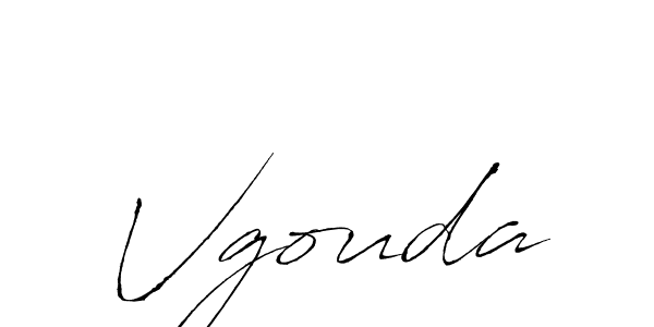 Design your own signature with our free online signature maker. With this signature software, you can create a handwritten (Antro_Vectra) signature for name Vgouda. Vgouda signature style 6 images and pictures png