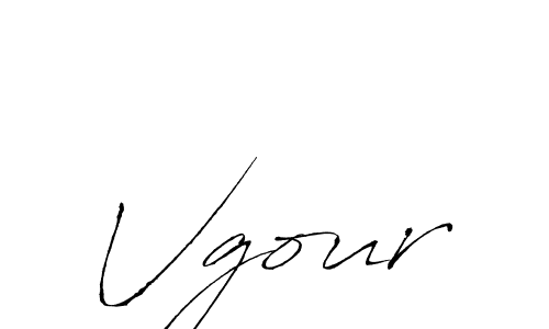 How to make Vgour signature? Antro_Vectra is a professional autograph style. Create handwritten signature for Vgour name. Vgour signature style 6 images and pictures png