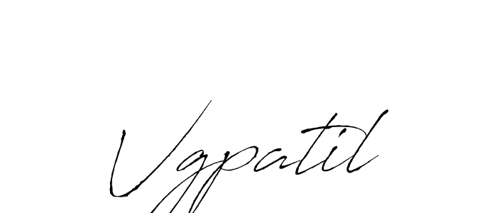 Design your own signature with our free online signature maker. With this signature software, you can create a handwritten (Antro_Vectra) signature for name Vgpatil. Vgpatil signature style 6 images and pictures png