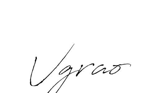You should practise on your own different ways (Antro_Vectra) to write your name (Vgrao) in signature. don't let someone else do it for you. Vgrao signature style 6 images and pictures png