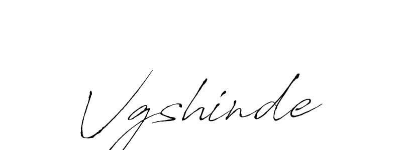 Create a beautiful signature design for name Vgshinde. With this signature (Antro_Vectra) fonts, you can make a handwritten signature for free. Vgshinde signature style 6 images and pictures png