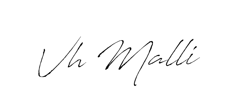 Vh Malli stylish signature style. Best Handwritten Sign (Antro_Vectra) for my name. Handwritten Signature Collection Ideas for my name Vh Malli. Vh Malli signature style 6 images and pictures png