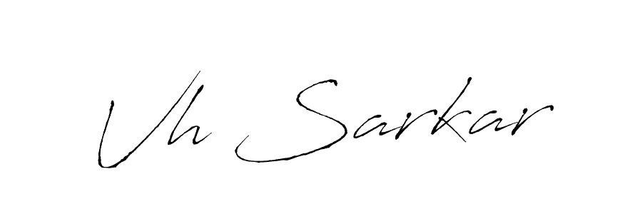 Create a beautiful signature design for name Vh Sarkar. With this signature (Antro_Vectra) fonts, you can make a handwritten signature for free. Vh Sarkar signature style 6 images and pictures png