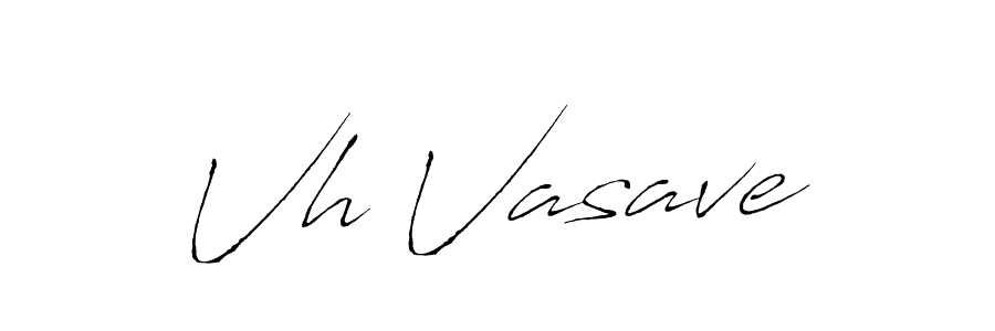 Vh Vasave stylish signature style. Best Handwritten Sign (Antro_Vectra) for my name. Handwritten Signature Collection Ideas for my name Vh Vasave. Vh Vasave signature style 6 images and pictures png