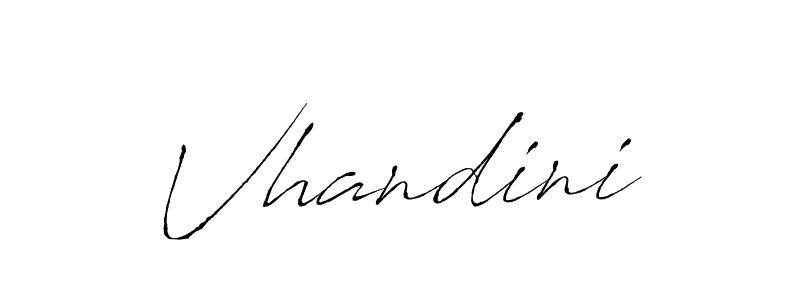 Vhandini stylish signature style. Best Handwritten Sign (Antro_Vectra) for my name. Handwritten Signature Collection Ideas for my name Vhandini. Vhandini signature style 6 images and pictures png