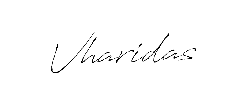 Use a signature maker to create a handwritten signature online. With this signature software, you can design (Antro_Vectra) your own signature for name Vharidas. Vharidas signature style 6 images and pictures png
