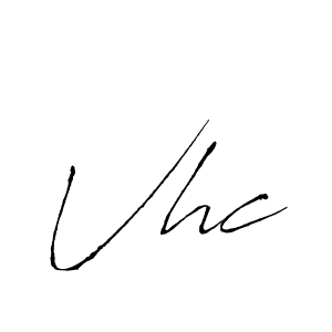 You should practise on your own different ways (Antro_Vectra) to write your name (Vhc) in signature. don't let someone else do it for you. Vhc signature style 6 images and pictures png