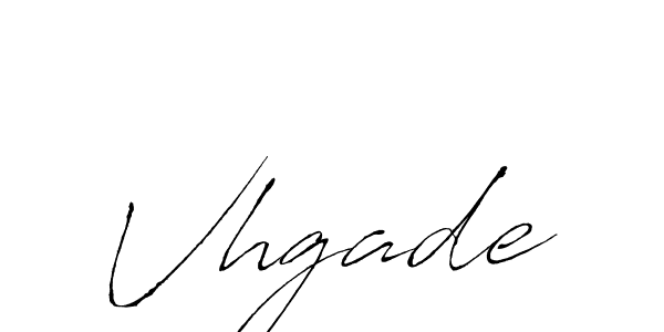 How to make Vhgade name signature. Use Antro_Vectra style for creating short signs online. This is the latest handwritten sign. Vhgade signature style 6 images and pictures png