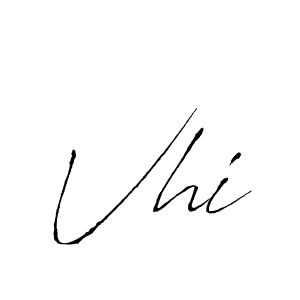 Use a signature maker to create a handwritten signature online. With this signature software, you can design (Antro_Vectra) your own signature for name Vhi. Vhi signature style 6 images and pictures png