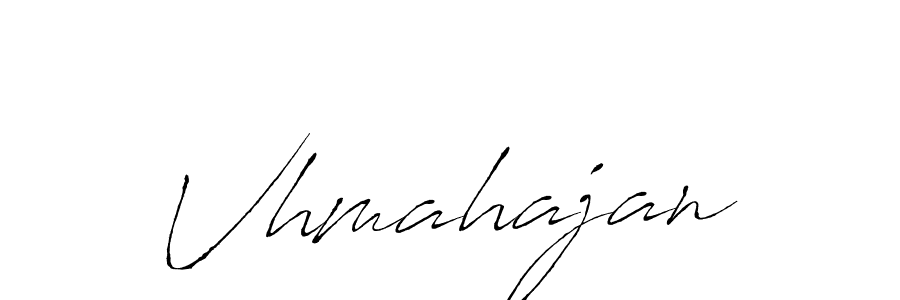 The best way (Antro_Vectra) to make a short signature is to pick only two or three words in your name. The name Vhmahajan include a total of six letters. For converting this name. Vhmahajan signature style 6 images and pictures png