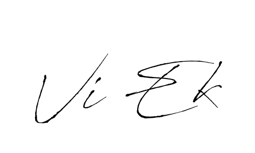 Make a beautiful signature design for name Vi Ek. With this signature (Antro_Vectra) style, you can create a handwritten signature for free. Vi Ek signature style 6 images and pictures png