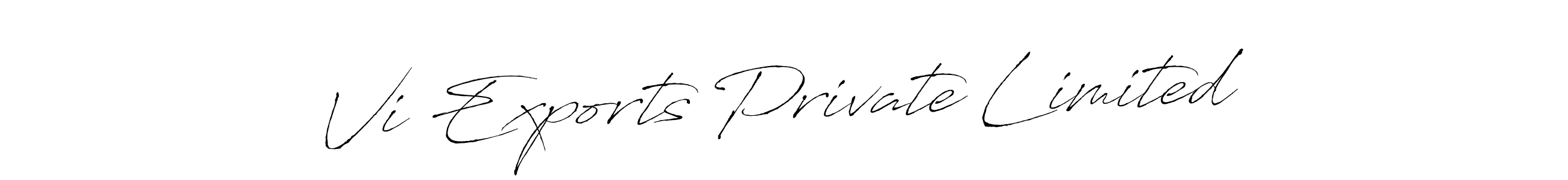 Use a signature maker to create a handwritten signature online. With this signature software, you can design (Antro_Vectra) your own signature for name Vi Exports Private Limited. Vi Exports Private Limited signature style 6 images and pictures png