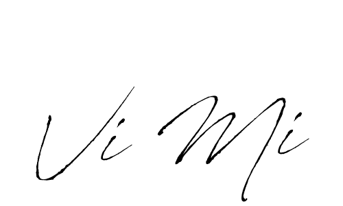 How to make Vi Mi name signature. Use Antro_Vectra style for creating short signs online. This is the latest handwritten sign. Vi Mi signature style 6 images and pictures png