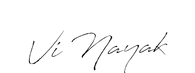 How to make Vi Nayak name signature. Use Antro_Vectra style for creating short signs online. This is the latest handwritten sign. Vi Nayak signature style 6 images and pictures png
