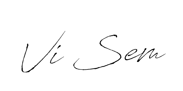 Once you've used our free online signature maker to create your best signature Antro_Vectra style, it's time to enjoy all of the benefits that Vi Sem name signing documents. Vi Sem signature style 6 images and pictures png