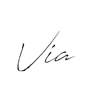 Via stylish signature style. Best Handwritten Sign (Antro_Vectra) for my name. Handwritten Signature Collection Ideas for my name Via. Via signature style 6 images and pictures png