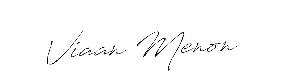 You should practise on your own different ways (Antro_Vectra) to write your name (Viaan Menon) in signature. don't let someone else do it for you. Viaan Menon signature style 6 images and pictures png