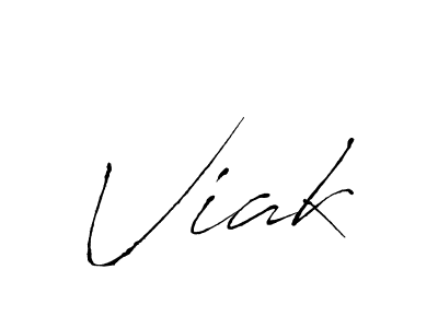 Create a beautiful signature design for name Viak. With this signature (Antro_Vectra) fonts, you can make a handwritten signature for free. Viak signature style 6 images and pictures png