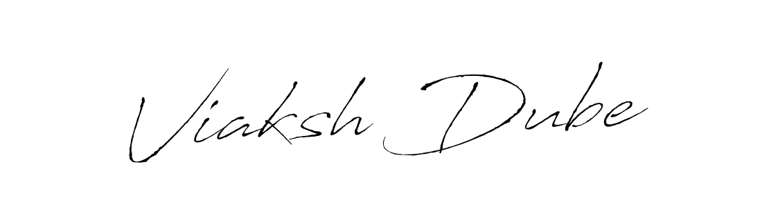 Use a signature maker to create a handwritten signature online. With this signature software, you can design (Antro_Vectra) your own signature for name Viaksh Dube. Viaksh Dube signature style 6 images and pictures png