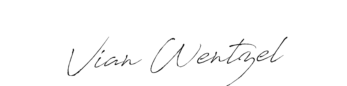 Best and Professional Signature Style for Vian Wentzel. Antro_Vectra Best Signature Style Collection. Vian Wentzel signature style 6 images and pictures png