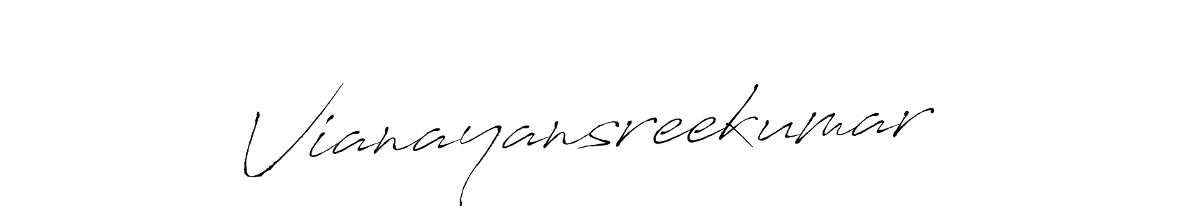 You should practise on your own different ways (Antro_Vectra) to write your name (Vianayansreekumar) in signature. don't let someone else do it for you. Vianayansreekumar signature style 6 images and pictures png