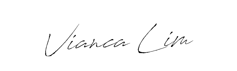 Antro_Vectra is a professional signature style that is perfect for those who want to add a touch of class to their signature. It is also a great choice for those who want to make their signature more unique. Get Vianca Lim name to fancy signature for free. Vianca Lim signature style 6 images and pictures png